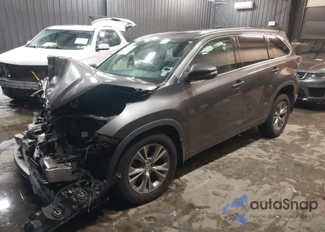 2015 Toyota Highlander Xle V6 из США, поврежденный, VIN 5TDJKRFH4FS085303